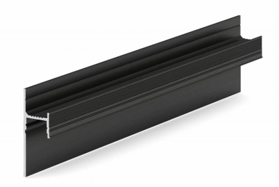 Теневой плинтус LACONISTIQ LIGHT 41, под подсветку, Черный МУАР (41.3*15*3000м) зазор 20мм